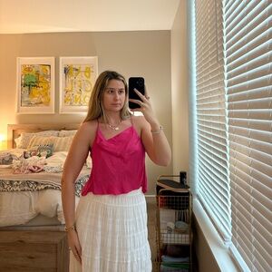 Zara pink cowl neck tank